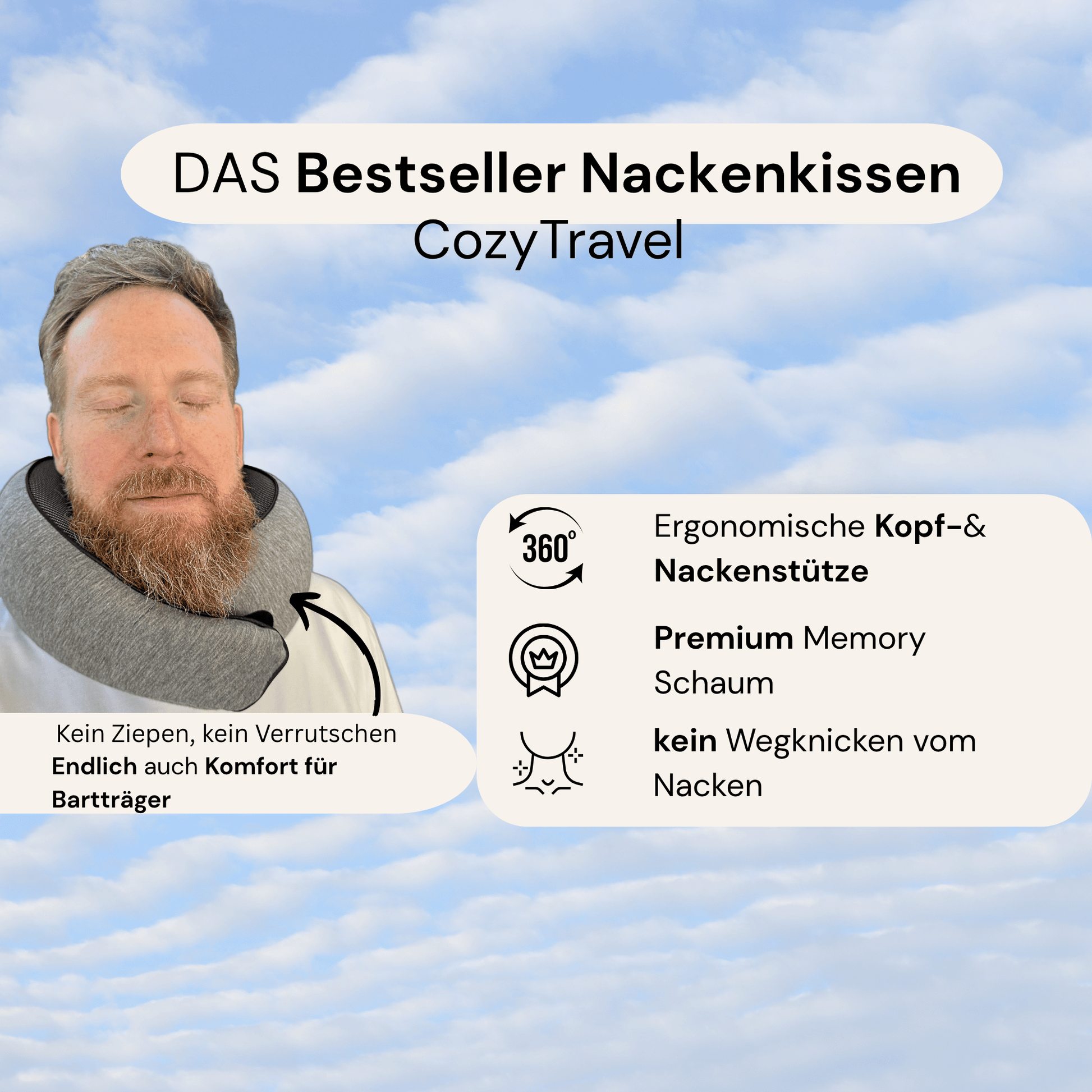 DAS bequemste Nackenkissen 2026 aus Memory Schaum