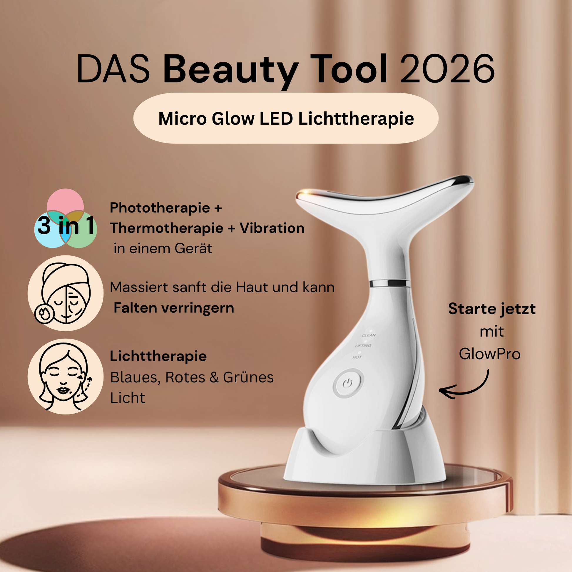 GlowPro – Micro LED Lichttherapie