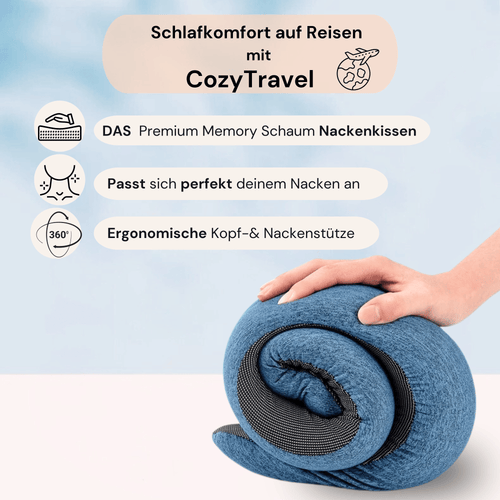 CozyTravel-DAS bequemste Nackenkissen 2026 aus Memory Schaum