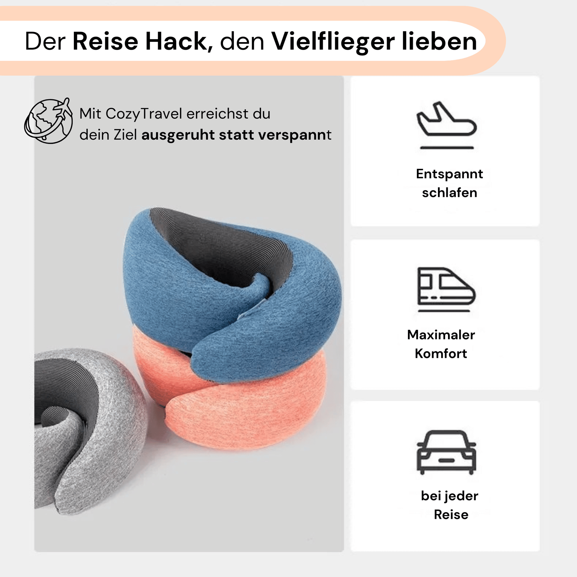 DAS bequemste Nackenkissen 2026 aus Memory Schaum